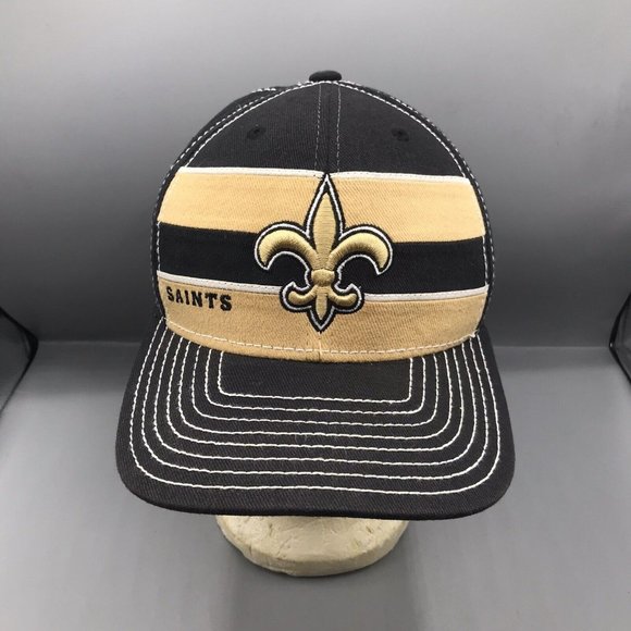 New Orleans Saints Reebok On-Field NFL Equipment Football Hat Flex Fit Sz S/M - Picture 1 of 6